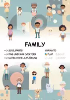Vorschau - selbst erstellte Cliparts/Grafiken - Familie (BUNDLE) - ClipArt Paket - Seite 2