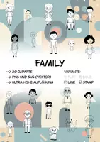 Vorschau - selbst erstellte Cliparts/Grafiken - Familie (BUNDLE) - ClipArt Paket - Seite 1
