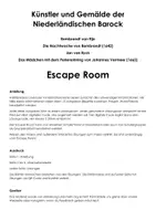 Vorschau - Arbeitsblätter - Künstler und Gemälde der Niederländischen Barock (Escape Room) - Seite 1
