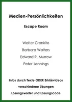 Vorschau - Arbeitsblätter - Medien-Persönlichkeiten (Escape Room) - Deckblatt