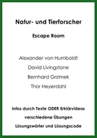 Vorschau - Arbeitsblätter - Natur- und Tierforscher (Escape Room) - Deckblatt
