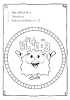 Vorschau - Mal- und Bastelvorlagen - Fensterdeko Einschulung Schulfächer Schulanfang Knuffies Kunst Fensterbilder Öltrick - Seite 2