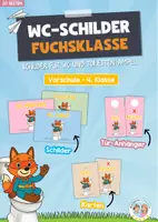 Vorschau - Arbeitsblätter - Fuchsklasse: WC-Schilder & Toiletten-Ampel - Deckblatt