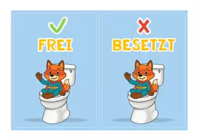 Vorschau - Arbeitsblätter - Fuchsklasse: WC-Schilder & Toiletten-Ampel - Seite 2
