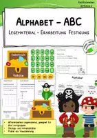 Vorschau - Arbeitsblätter - Alphabet – Legematerial & Übungsblätter - Vokale und Konsonanten - Deckblatt