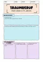 Vorschau - Arbeitsblätter - Mein Traumberuf - mein Leben in 10 Jahren - Deckblatt
