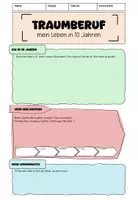 Vorschau - Arbeitsblätter - Mein Traumberuf - mein Leben in 10 Jahren - Seite 1