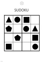 Vorschau - Arbeitsblätter - Sudoku Formen 4x4 mit Lösungen | Kindergarten, Grundschule - Seite 3