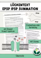 Vorschau - Arbeitsblätter - EPSP IPSP Räumliche Zeitliche Summation Lückentext - Deckblatt