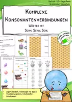 Vorschau - Arbeitsblätter - Komplexe Buchstabenverbindungen – Gesamtpaket für den LRS-Kurs (Wörter mit Fl, Fr, Zw, Schn, Schw, Schl, Kl, Kn, Kr, ng, nk, rk) - Seite 1