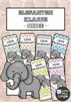 Vorschau - Anderer Materialtyp - Elefantenklasse - Lesezeichen - Deckblatt