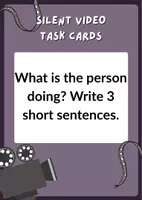 Προεπισκόπηση - Παρουσιάσεις - Silent Video Activities (A1-A2) & TASK CARDS - Εξώφυλλο