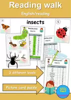 Vorschau - Spiele - Story Walk | Lesespaziergang | Insects - Englisch - Deckblatt
