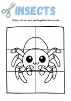 Vorschau - Mal- und Bastelvorlagen - Cutting & Jigsaw Puzzles - Insects - (Englisch) - Seite 2