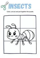 Vorschau - Mal- und Bastelvorlagen - Cutting & Jigsaw Puzzles - Insects - (Englisch) - Seite 3