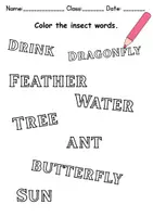 Vorschau - Mal- und Bastelvorlagen - Insects | Anmalen / Painting Englisch - Kunst - Seite 2