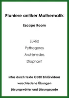 Vorschau - Spiele - Pioniere antiker Mathematik (Escape Room) - Deckblatt