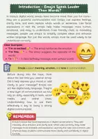 Vorschau - Arbeitsblätter - Emoji im Englischunterricht: Kommunikation & Bedeutung - Seite 1
