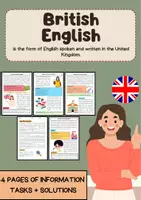 Vorschau - Arbeitsblätter - British English: Unterschiede in Wortschatz, Rechtschreibung, Grammatik - Deckblatt