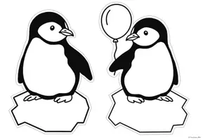 Vorschau - Mal- und Bastelvorlagen - Geburtstagskalender (editierbar) Klassentier "Pinguin" - Pinguinklasse - Seite 3