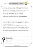 Vorschau - Arbeitsblätter - Was leitet elektrischen Strom? - Lesetext & Aufgaben - Seite 1