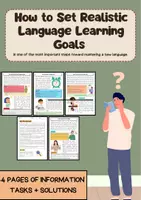 Vorschau - Arbeitsblätter - Language Learning Goals: SMART-Methode & Lernplanung - Deckblatt