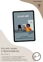 Vorschau - Aufgabenkarten - Escape Game: Cybermobbing - Deckblatt