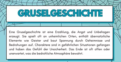Vorschau - Merkblätter - Handout - Gruselgeschichte - Deckblatt