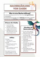 Vorschau - Merkblätter - Handout - Nacherzählung von Sagen - Seite 3