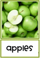 Vorschau - Poster - Fruit Flash Cards - Seite 1