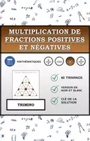 Aperçu - Feuilles d'exercices - Trimino | Multiplication de fractions positives et négatives | Activité Mathématique - Page de couverture
