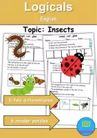 Vorschau - Spiele - Insects Logicals - Englisch Leserätsel - Deckblatt