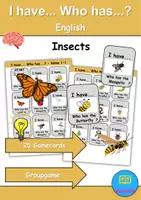 Vorschau - Spiele - I have... Who has...? (Insects) Ich habe, wer hat? Englisch - Deckblatt
