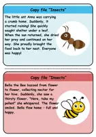 Vorschau - Unterrichtsreihen - Copy card index / Abschreibkarten: Insects - Englisch - Seite 1