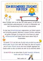 Vorschau - Mal- und Bastelvorlagen - Ein besonderes Zeugnis - Entwicklungszeugnis mit Mutmachern - Seite 3