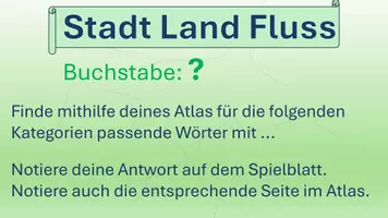 Vorschau - Arbeitsblätter - Stadt Land Fluss Atlas-Quiz Buchstabe A Präsentation - Seite 2