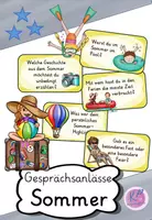Vorschau - Bildkarten - Gesprächsanlässe Sommer / Ferien - Deckblatt