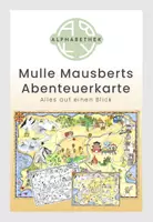 Vorschau - Mal- und Bastelvorlagen - Abenteuerkarte anhand von Mulle Mausbert - Deckblatt