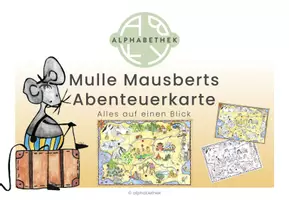 Vorschau - Mal- und Bastelvorlagen - Abenteuerkarte anhand von Mulle Mausbert - Seite 1