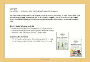 Vorschau - Mal- und Bastelvorlagen - Abenteuerkarte anhand von Mulle Mausbert - Seite 2