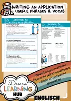 Vorschau - Arbeitsblätter - WRITING AN APPLICATION - useful phrases & vocab - Deckblatt