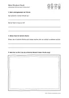 Vorschau - Arbeitsblätter - Wochen-Check / Reflexionsblatt für die Grundschule - Seite 3