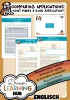 Vorschau - Arbeitsblätter - COMPARING APPLICATIONS - What makes a good application? - Deckblatt