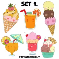 Προεπισκόπηση - Clipart / Γραφήματα - Clipart Set - Summer (Καλοκαίρι) - Σελίδα 1