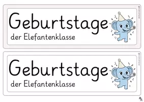 Vorschau - Poster - Kreativer Geburtstagskalender Elefantenklasse - Seite 2