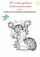 Vorschau - Unterrichtsreihen - Malvorlage „Geheime Unterwasserwelten“ – Kreatives Kunstprojekt für Klasse 1–4 - Seite 3