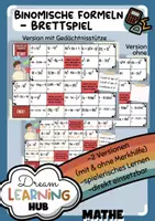 Vorschau - Spiele - BINOMISCHE FORMELN - Brettspiel (2 Versionen: mit & ohne Gedächtnisstütze) - Deckblatt