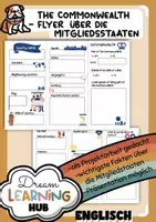 Vorschau - Arbeitsblätter - THE COMMONWEALTH - Flyer zum Ausfüllen (Projektarbeit) - Mitgliedsstaaten - Deckblatt