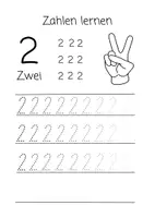 Vorschau - Stundenentwürfe - Zahlen schreiben lernen - Seite 1