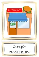 Vorschau - Spiele - At the burger restaurant - Bild- und Wortkarten - Seite 2